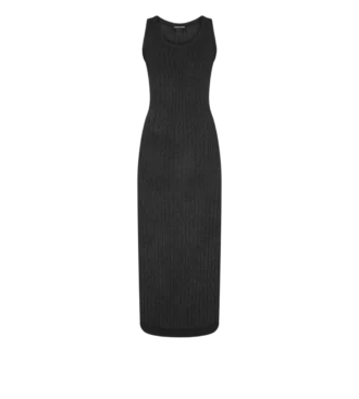 Rochie lungă până la gleznă, cu placă metalică Tom Ford