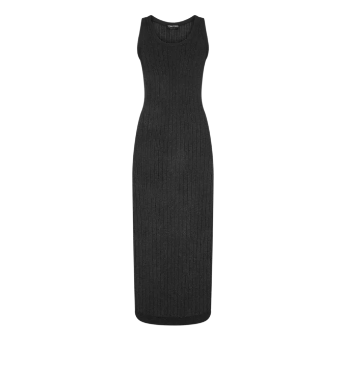 Rochie lungă până la gleznă, cu placă metalică Tom Ford