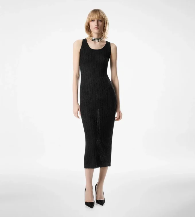Rochie lungă până la gleznă, cu placă metalică Tom Ford