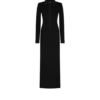 Rochie maxi din lână elastică cu ac de tricotat