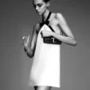 Rochie mini de cocktail cu detaliu fundă Rochie mini de cocktail cu detaliu fundă