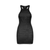Rochie mini de cocktail cu spate în formă de U