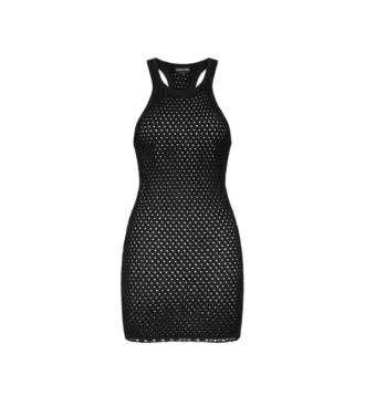 Rochie mini de cocktail cu spate în formă de U