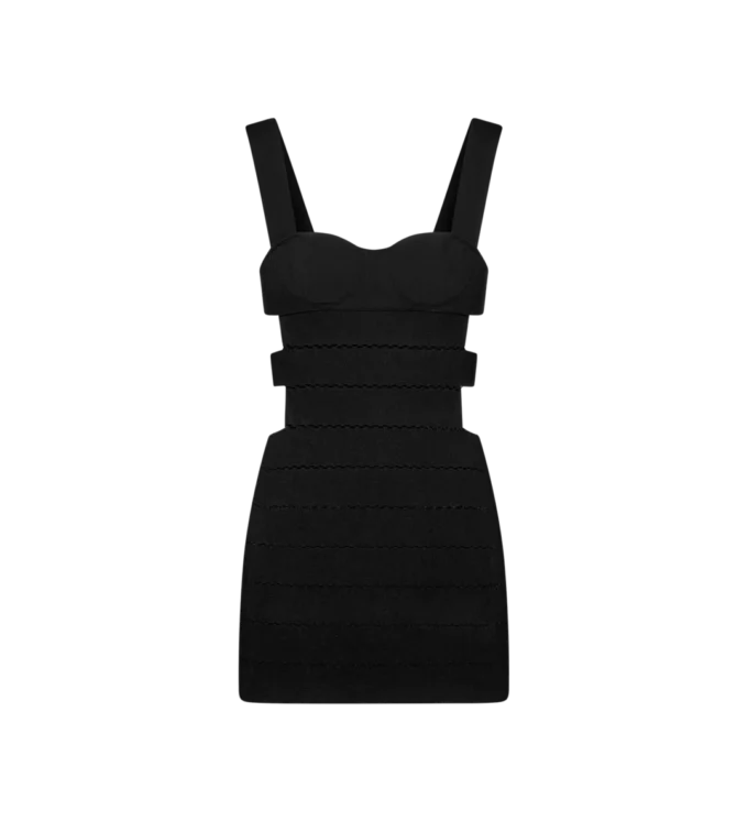 Rochie mini din tricot intarsiat Rochie mini din tricot intarsiat