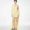 Rochie scurtă fără mâneci din piqué merino
