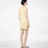 Rochie scurtă fără mâneci din piqué merino