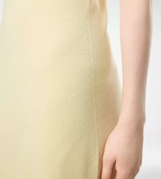 Rochie scurtă fără mâneci din piqué merino