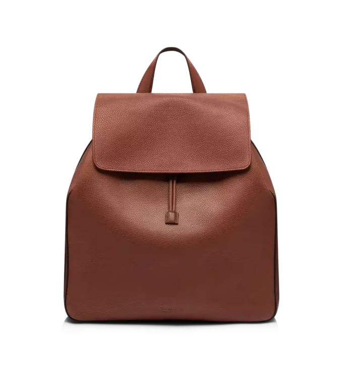 Rucsac cu clapă din piele grain T-Line Rucsac cu clapă din piele grain T-Line