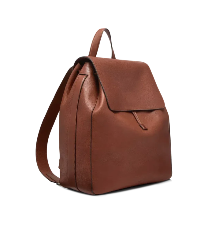 Rucsac cu clapă din piele grain T-Line Rucsac cu clapă din piele grain T-Line