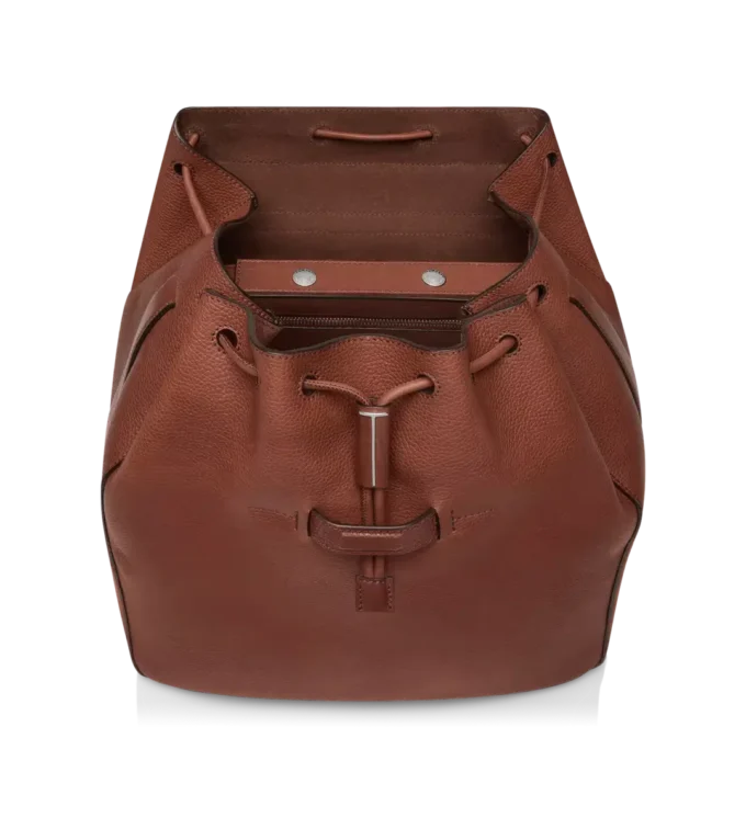 Rucsac cu clapă din piele grain T-Line Rucsac cu clapă din piele grain T-Line