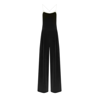 Salopetă din georgette elastică dublă Salopetă din georgette elastică dublă