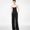 Salopetă din georgette elastică dublă Salopetă din georgette elastică dublă