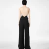 Salopetă din georgette elastică dublă Salopetă din georgette elastică dublă