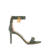 Sandale din piele de șopârlă cu efect de șopârlă Sandale din piele de șopârlă cu efect de șopârlă