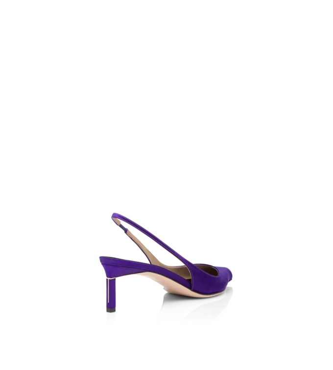 Satin T Slingback