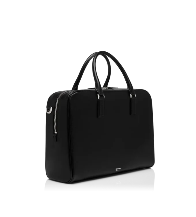 Servietă minimalistă din piele granulată Servietă minimalistă din piele granulată