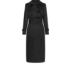 Trench cu guler din piele Trench cu guler din piele