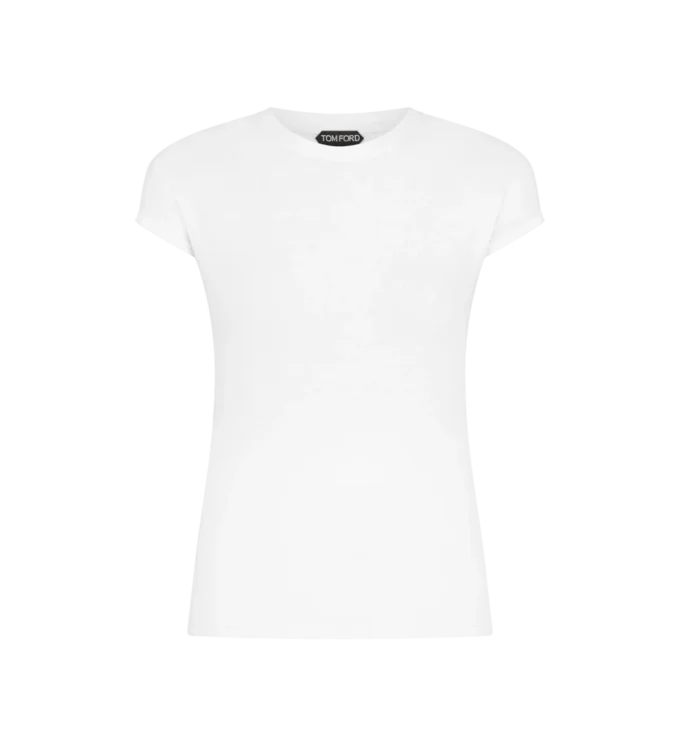 Tricou ajustat din bumbac jersey