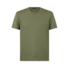 Tricou cu guler rotund din bumbac Lyocell
