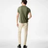 Tricou cu guler rotund din bumbac Lyocell