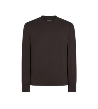 Tricou cu mâneci lungi din bumbac Lyocell