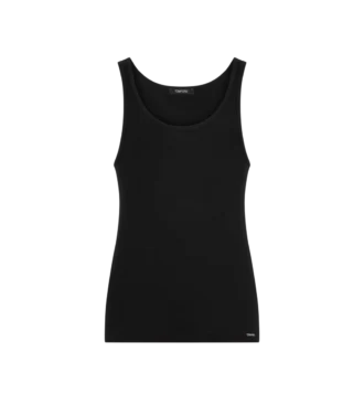 Tricou din bumbac modal cu nervuri
