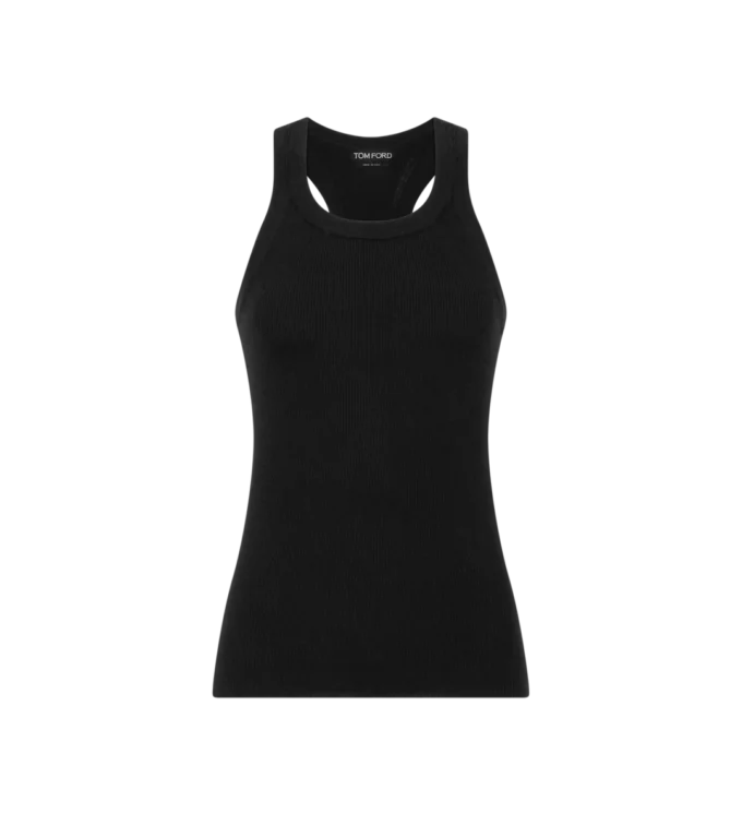 Vestă masculină cu spate înotător din lână merino fină